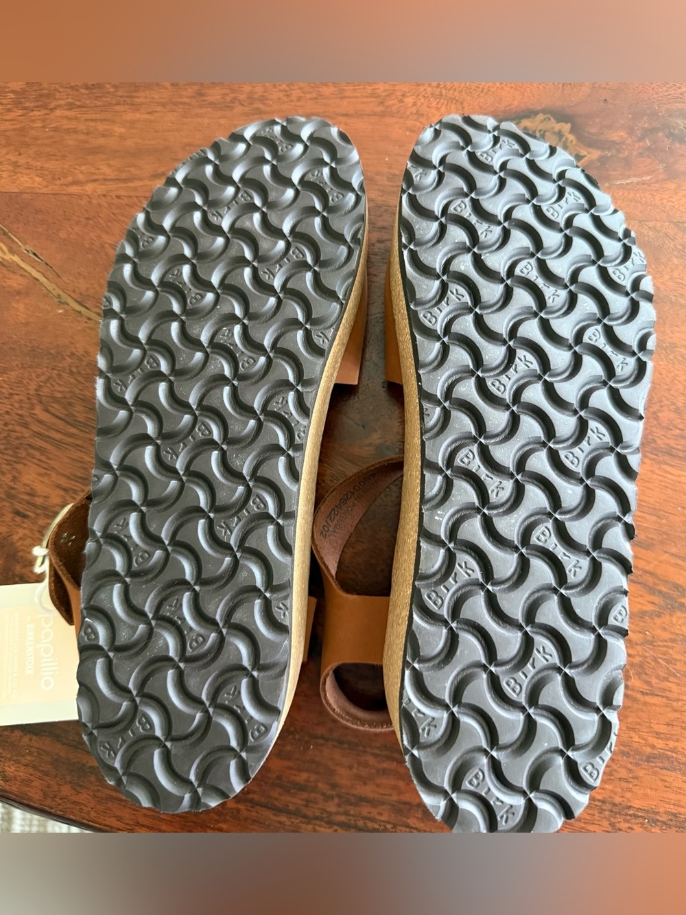 Birkenstock Papillio Geneva Women’s Brown Ankle-Strap Cork Sandals - Picture 5 of 5